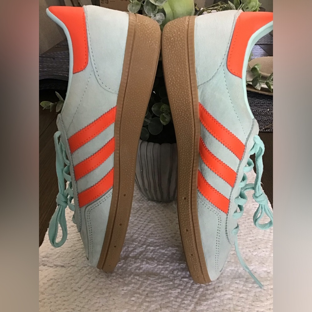Adidas Handball Spezial Semi Flash Aqua Women’s Size 7 - Picture 4 of 10